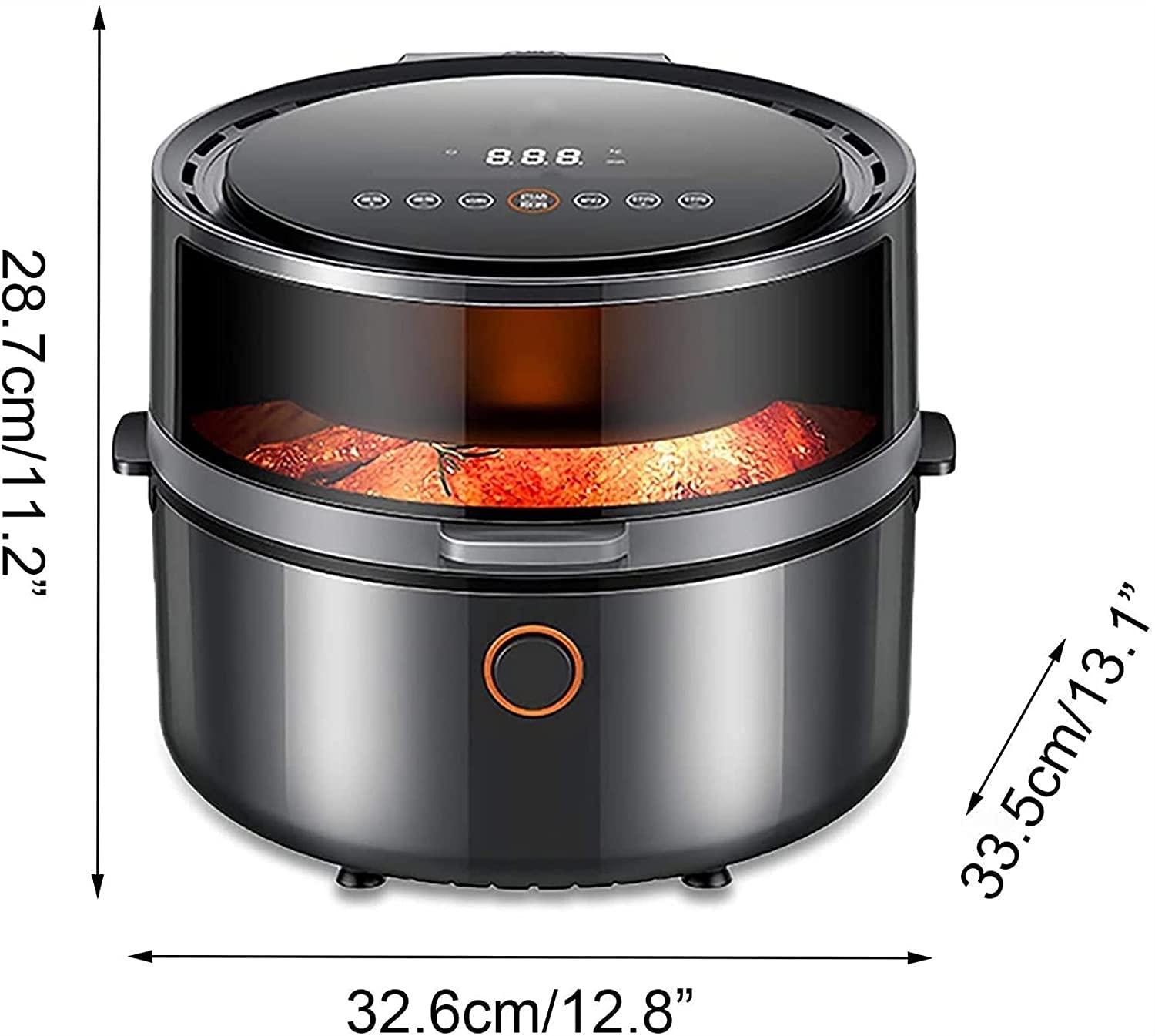 Friteuse d'air numérique de 5.8qt, cuisinière de déshydrateur pour Frire d'air, Cuisson, déshydrate, Ferment, rôtissage, rôtissoire