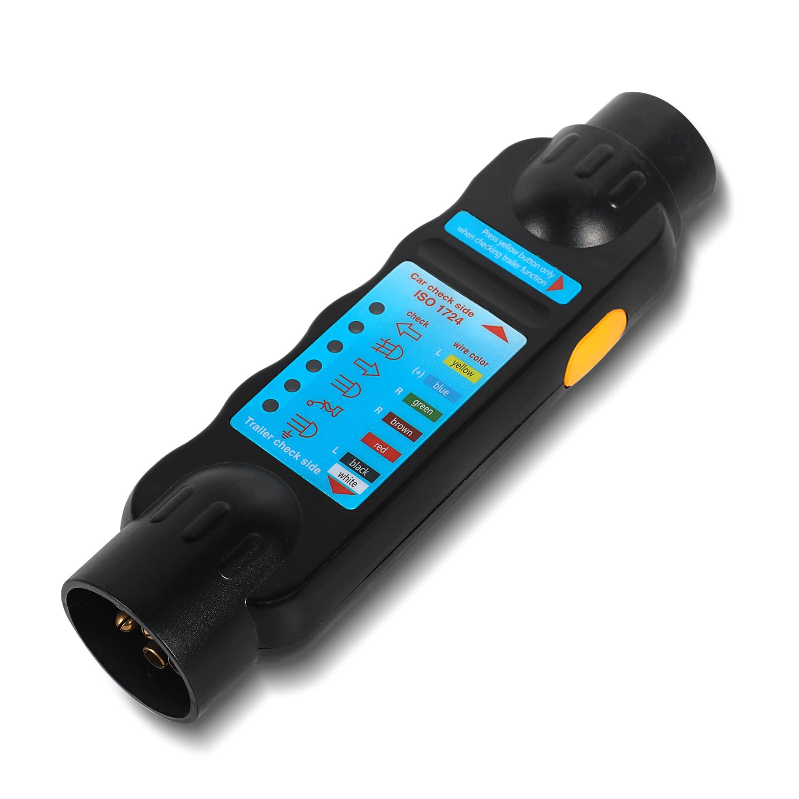 Yuanjoy 7 Pin Trailer Tester, 12v For Diagnosing Trailer Tail Lights, for Motorhomes, Caravans, Golf Carts and Many Other Vehicles