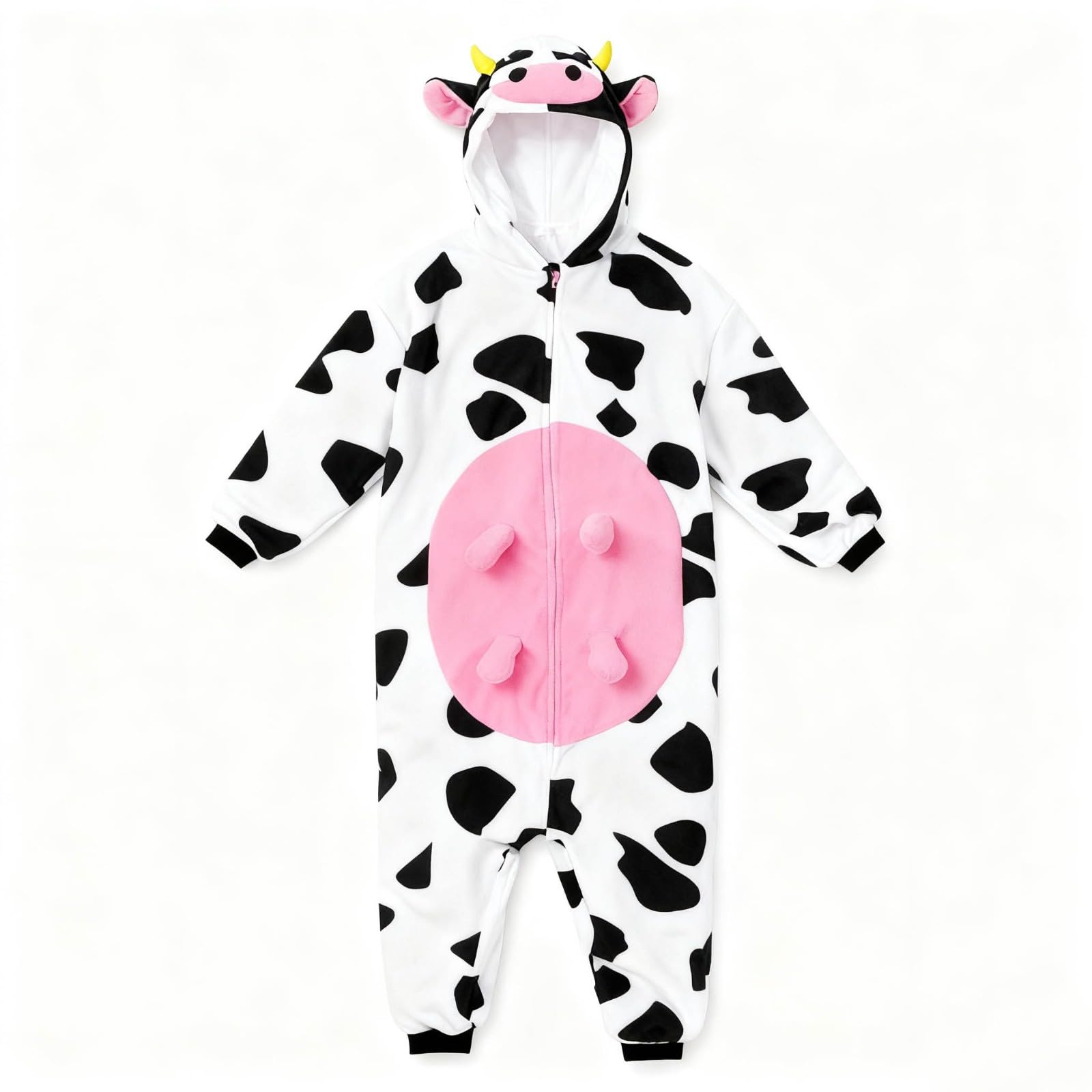 Generico Pigiama Intero Donna Invernale, Tuta da Casa Donna Morbido E Caldo Pigiami Animali Invernali in Flanella Monopezzo Costumi di Carnevale per Feste E Cosplay