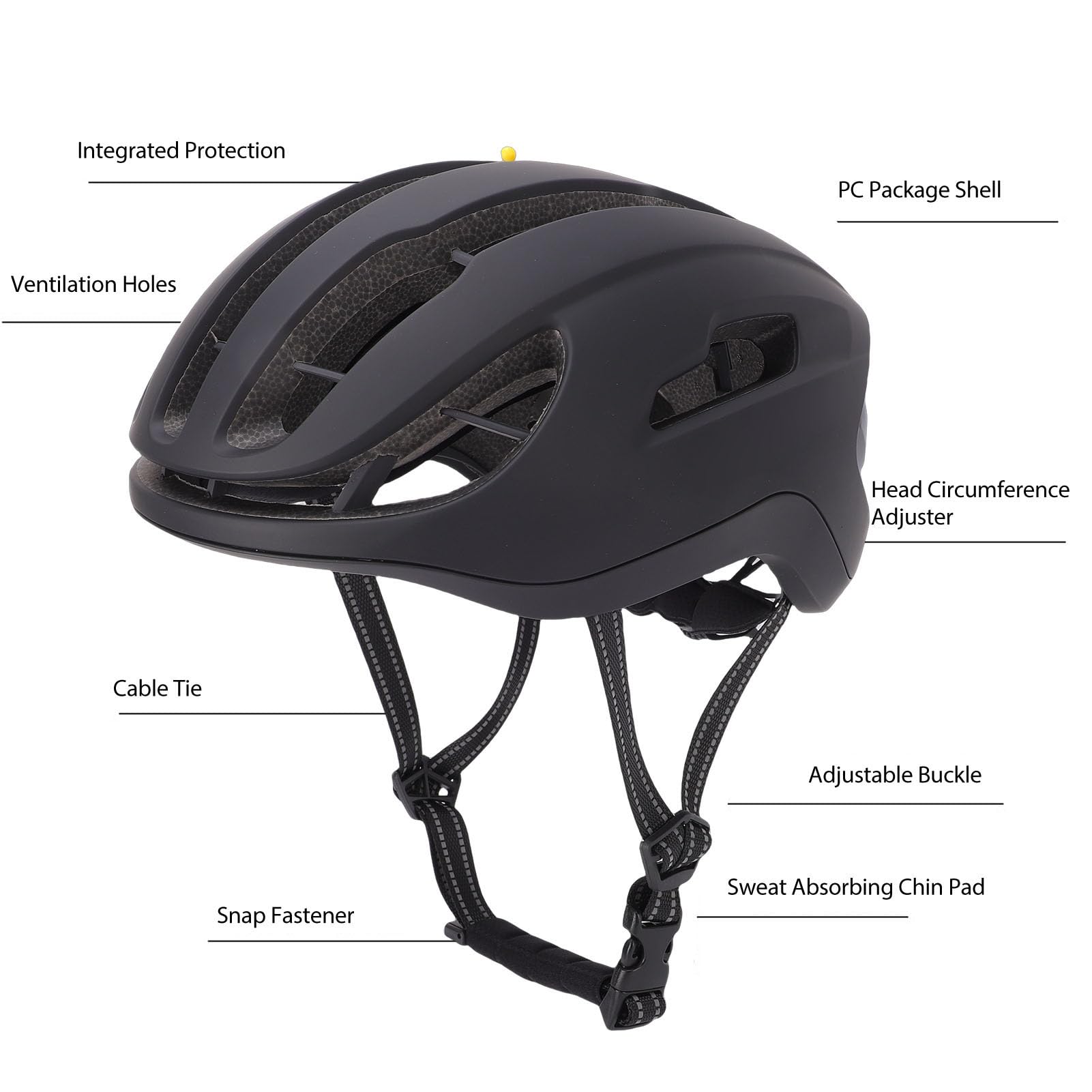 Casco Ciclismo Integrale Pieghevole, Casco da Bici Regolabile Testa Senza Cuciture con Fodera Lavabile Rimovibile per Mountain Bike Strada Uomini Donne