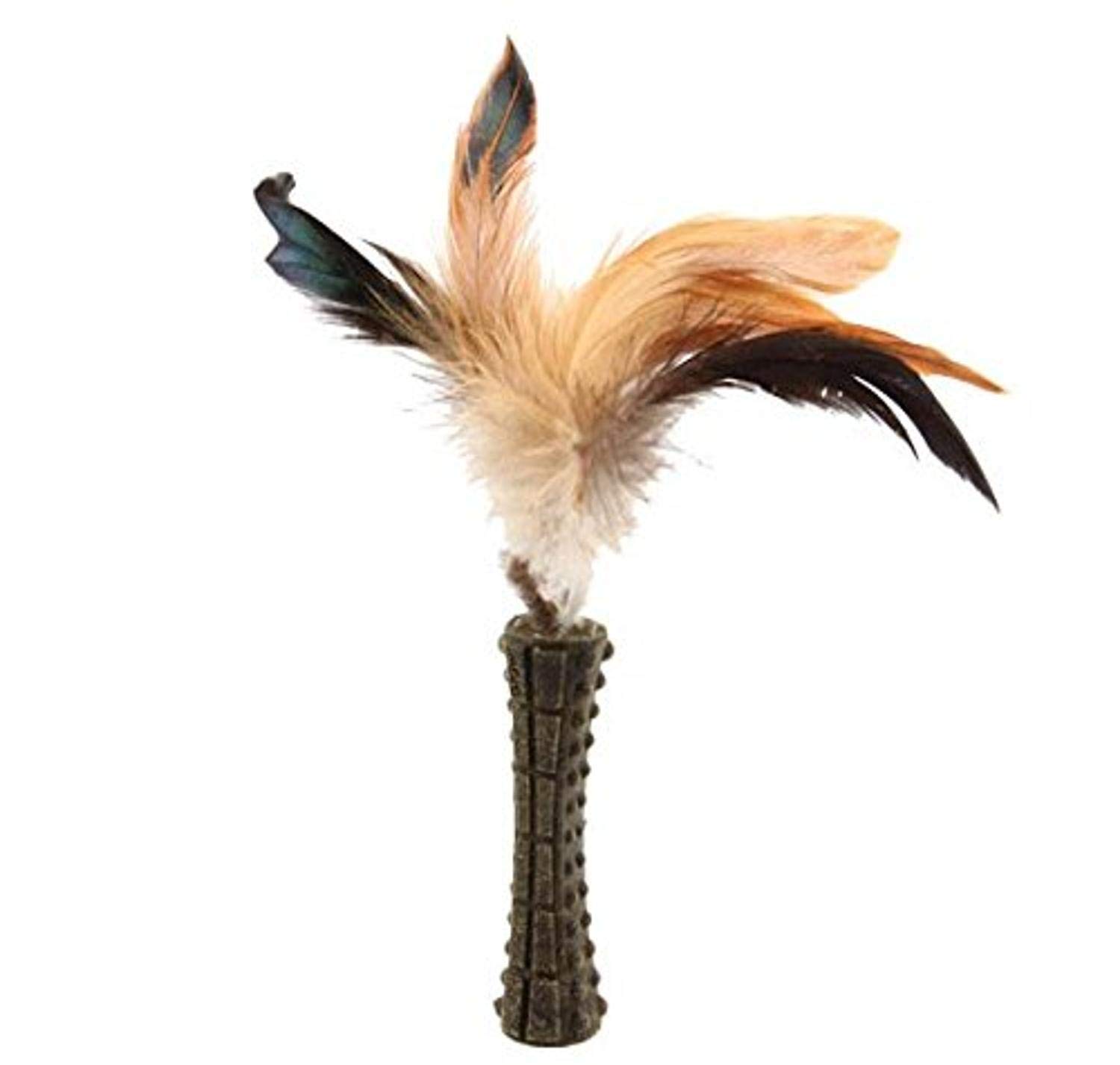 GiGwi Johnny Stick with Catnip for Cats, Interactive Cat Toy with Natural Feathers, 100% Organic Catnip, Perfect for Pounce, Bat, and Play, Stimulates Hunting Instincts in Kittens, Cats, Brown (B07V8F6DSH) Amazon Price History, Amazon Price Tracker