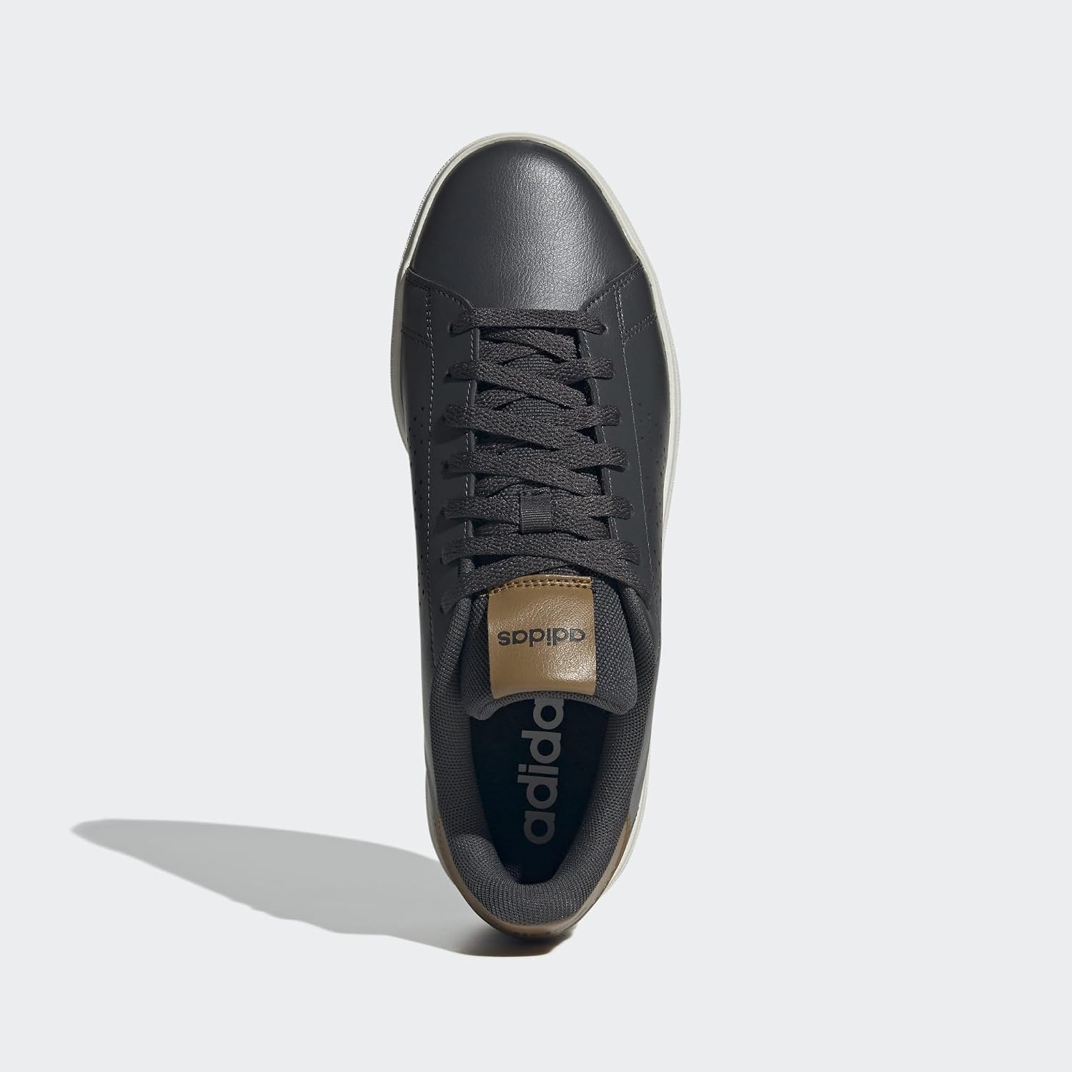кроссовки adidas для взрослых Advan Court Base 2.0 унисекс 25,5 см с сеткой из карбона/бронзы (JQ0389), фото 3