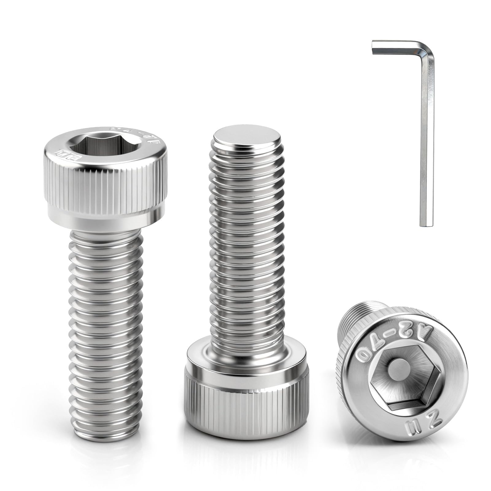 msymsyu 15Stk M5x40mm Zylinderkopfschrauben M5 Schrauben DIN912 Vollgewinde | Edelstahl A2 V2A M5 Zylinderschrauben mit 1Stk 4mm Innensechskantschlüssel Inbusschrauben für Reparatur und Montage