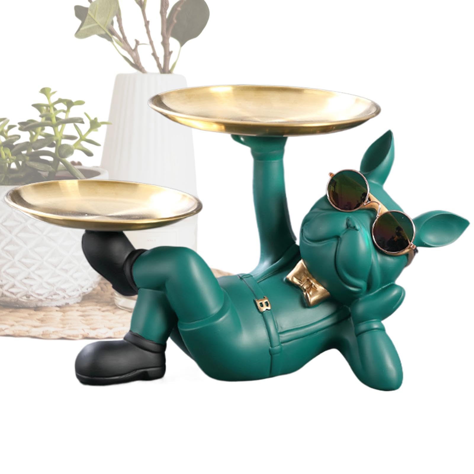 Bandeja decorativa para llaves de perro, para amantes de los perros