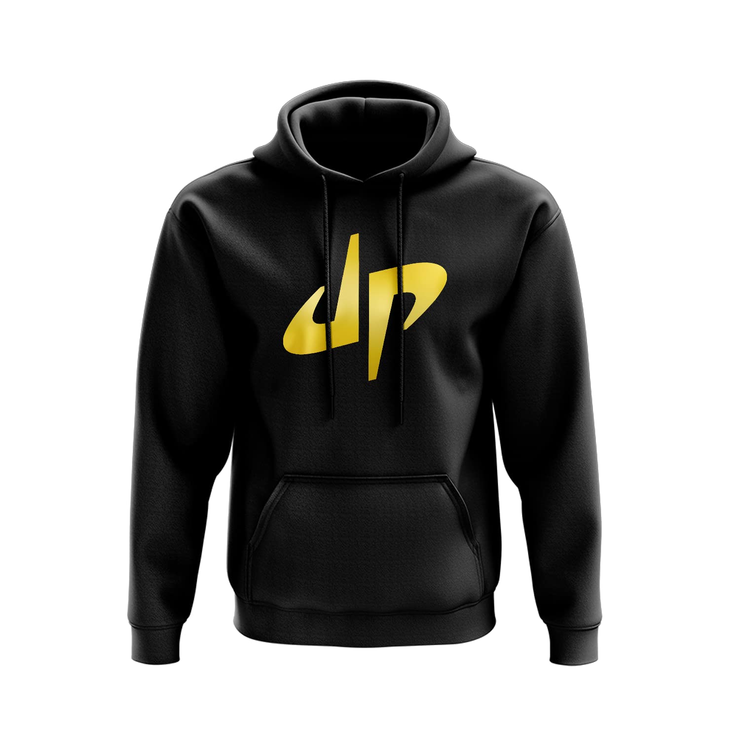 SmartyPants DP Logo Hoodie - Internet Inspired Sports Vloggers Present Gift Idea Novelty 80% Ringspun Cotton Polyester (Black, Medium)
