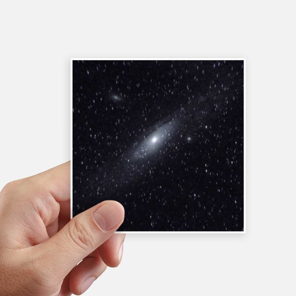 Autocollant carré 10 cm White Star Nebulae multicolore sticker mur ordinateur valise motobike