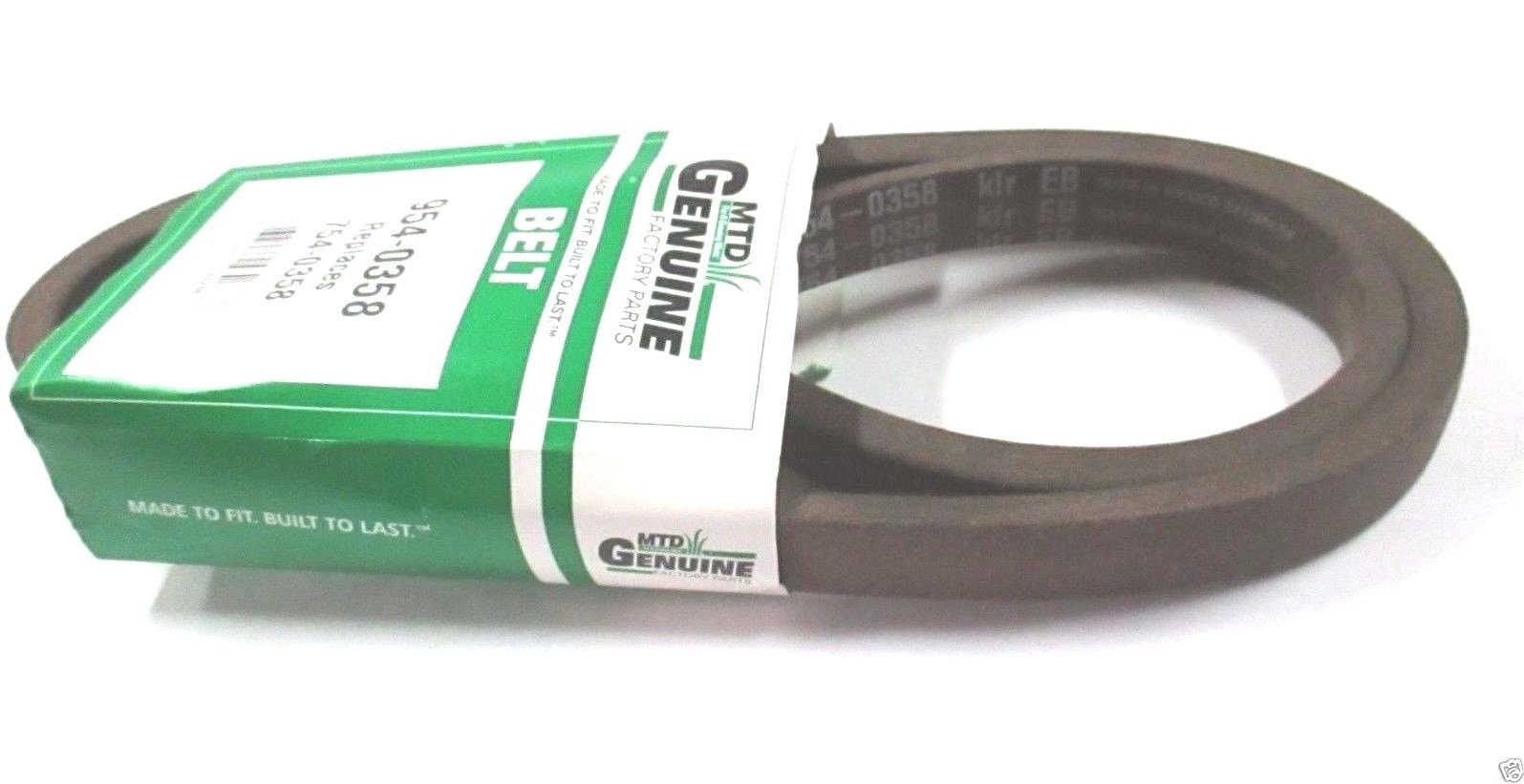 Mtd 954-0358 Lawn Tractor Belt Genuine Original Equipment Manufacturer (OEM) part