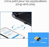ASUS USB-BT540 Bluetooth 5.4 USB Dongle Adapter, Supports up to 7 Devices, Ultra Compact Design, Compatible with Windows 8.1, 10 and 11 and Bluetooth 2.1, 3 and 4, Black - 5