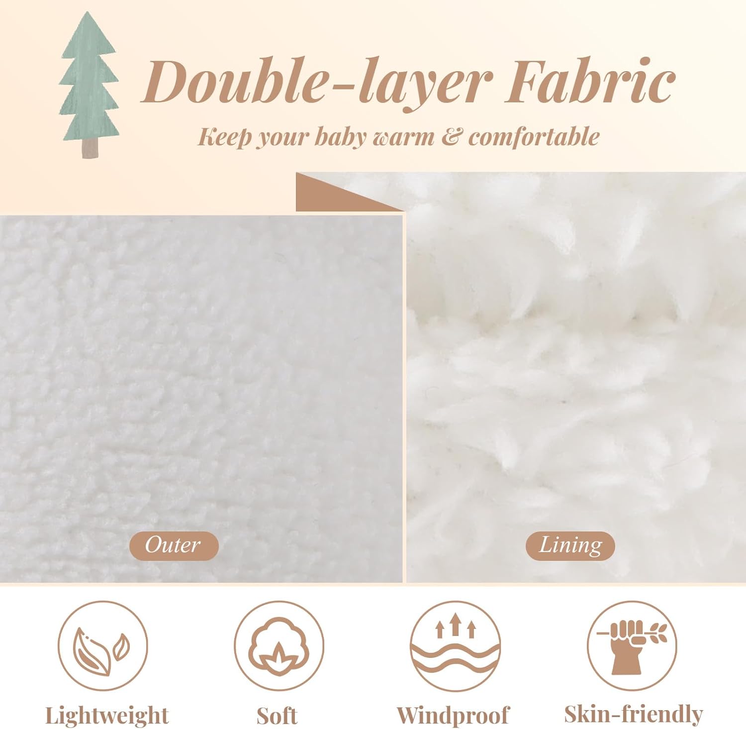 Newborn Baby Mittens Toddler Winter Warm Fleece Lined Gloves No Scratch Adjustable Mitten for Infant Boys Girls - Image 3