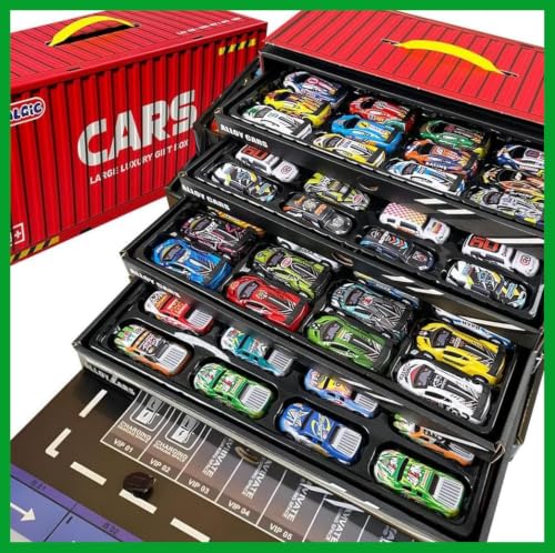 Image of KIDMOMI 48PCS Die Cast Pull Back Cars, Metal Toy Cars, Bulk, Unisex, Non-Riding Toy Vehicle, Ideal for Boosting Vocabulary, Coordination, and Imagination, Safety Test Approved (Blue)