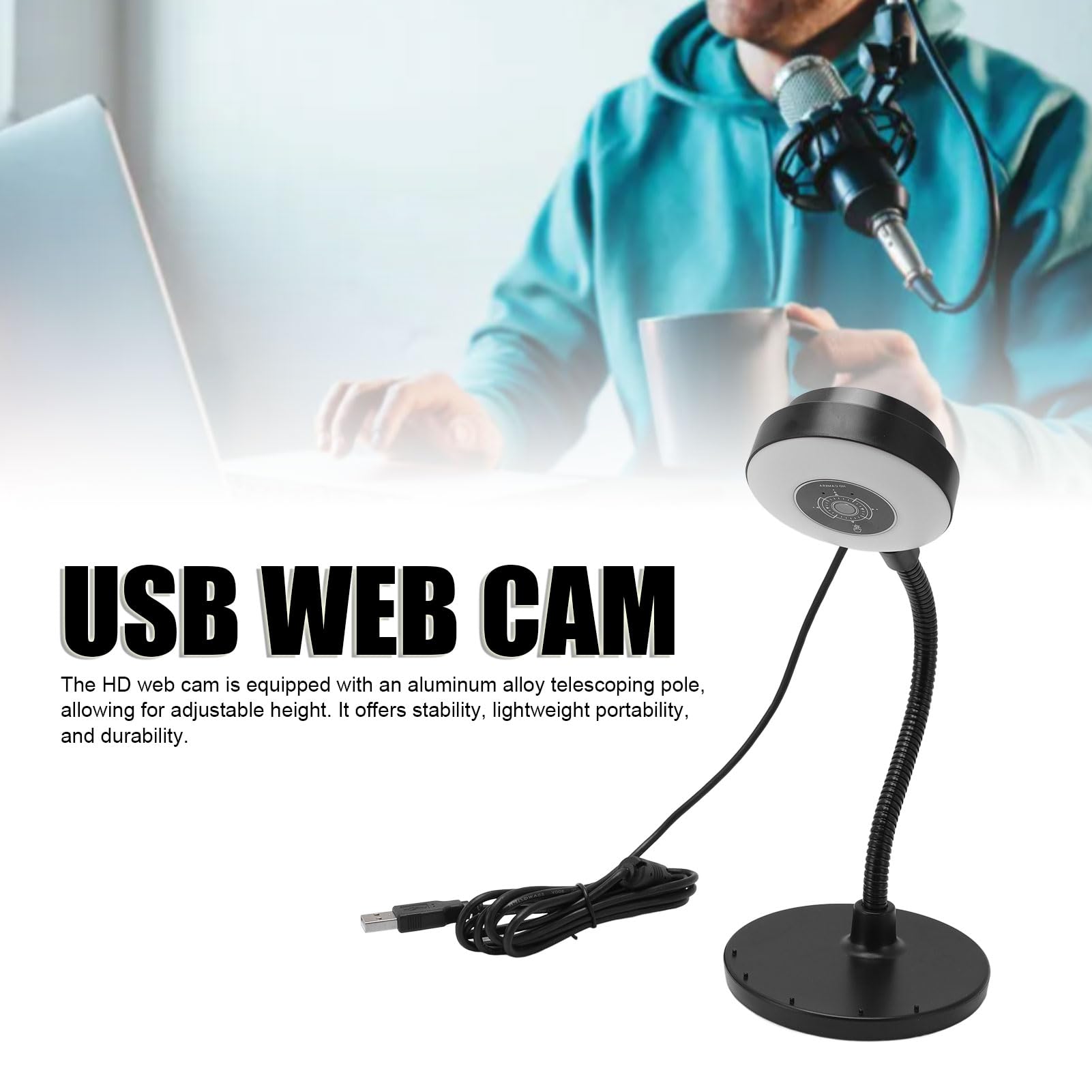 Kamera internetowa 8MP USB kamera internetowa streaming streaming kamera internetowa automatyczne tof z wbudowanym pilotem zdalnego sterowania z mikrofonem do komputera PC