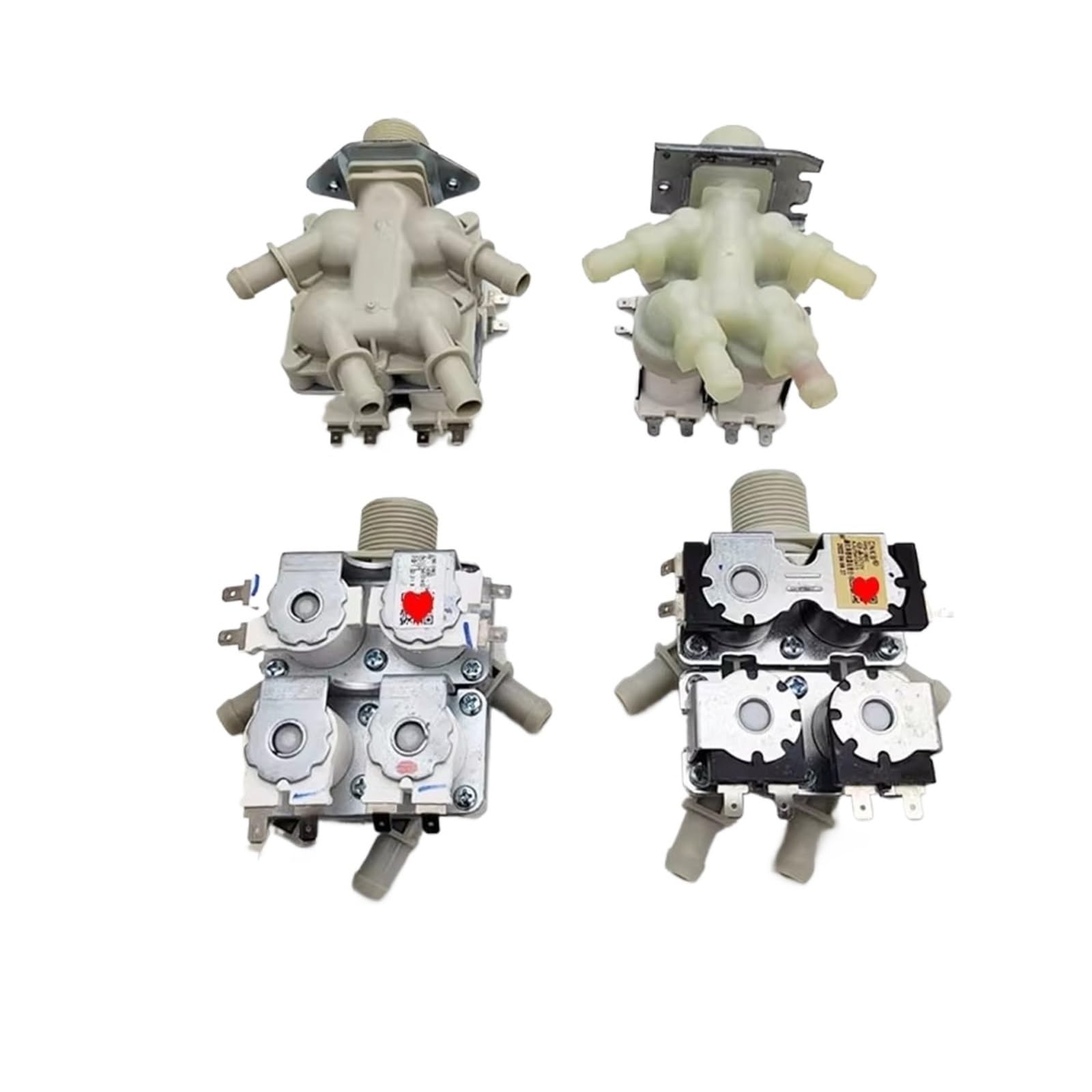 One Inlet Four Inlet Valve Solenoid Valve,Compatible for LG ， 5521ER1002M AJU75412402/13 DC DC12V Washing Machine Parts(AJU75412403)