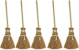 5Pcs Witch Broomstick Set, Miniature Broom Props, Fairy Decoration, Cinnamon Broom, Sweeping Tools, Angle Brooms