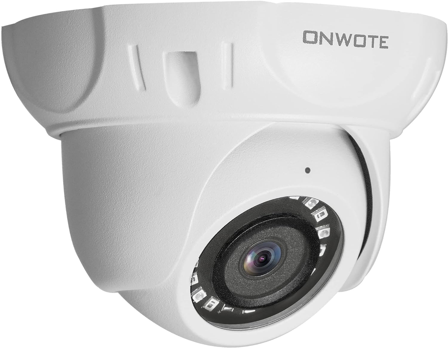 ONWOTE 5MP Super HD PoE IP Security Camera with Audio, 2592x1944 5 Million Pixels, Indoor Outdoor, 100ft IR Night Vision, Wide View, IP66, Add on