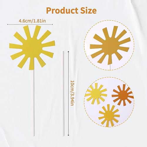 Miniatura 2 de 30 piezas de decoración de pastel de sol, decoración de primer cumpleaños, decoración de cupcakes, decoración de primer viaje alrededor del sol,