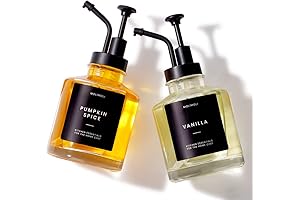 Molimoli 11.8 oz Glass Coffee Syrup Dispenser with Upgraded Pump, Set of 2