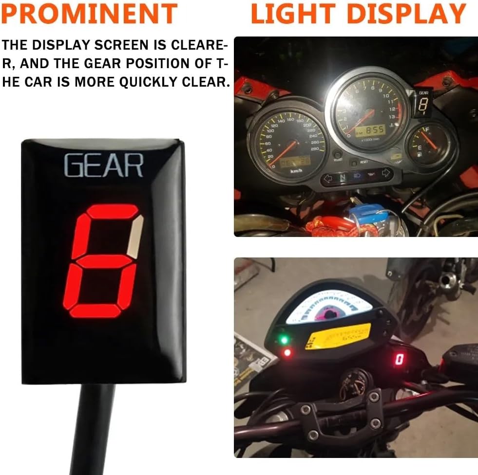 Digital Gear Indicator Gear Display Indicator for NC700 XL CTX700 CB1100 VT400 CB400SF CBR650F CB650F Motorcycle 1-6 Level ECU Mount Speed