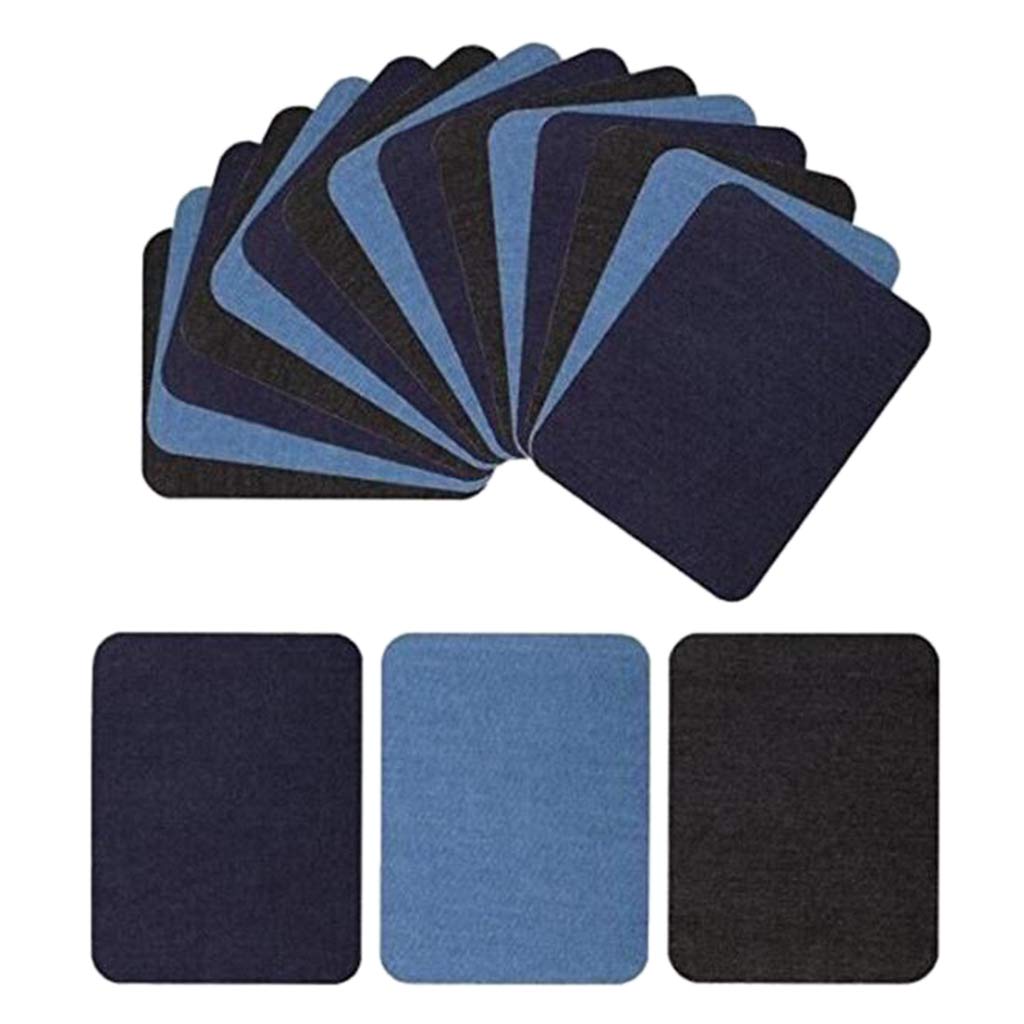 10 Set 18 Stück Jeans-Flicken zum Aufbügeln DIY Ellenbogen/Knie Reparatur Flicken für Jeans Jacke