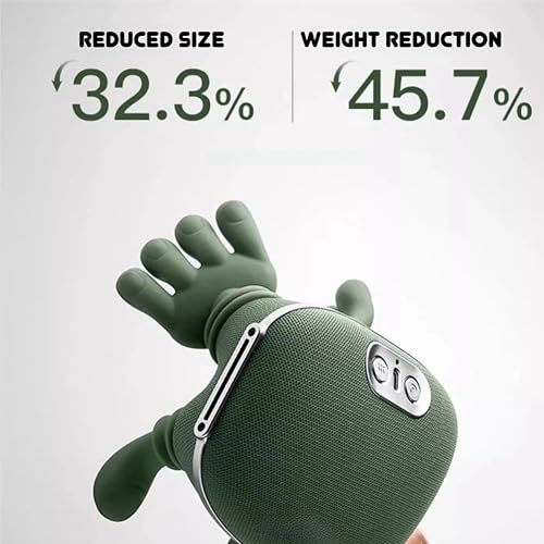 Miniatura 7 de Therapalm Masajeador de cuello y espalda, masajeador de palma Thera con calor, ligero y sin presión, diseño biónico de mano para masaje