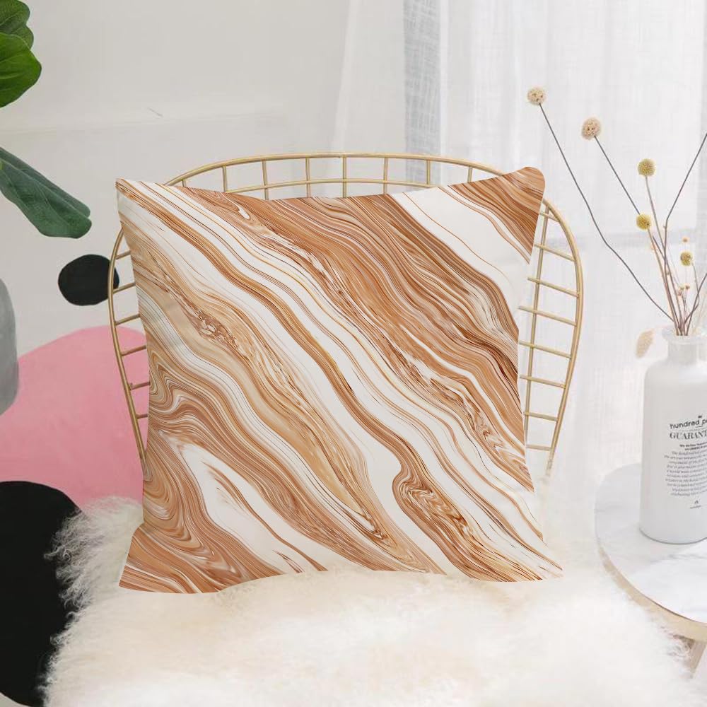 HYMSXW Cushion Cover,Throw Pillow Case Home Decorative for Living Room Bedroom Sofa Chair 20X20 Inch,Creative background with abstract acrylic painted waves. Beautiful marble textu,Pillowcase 50X50cm