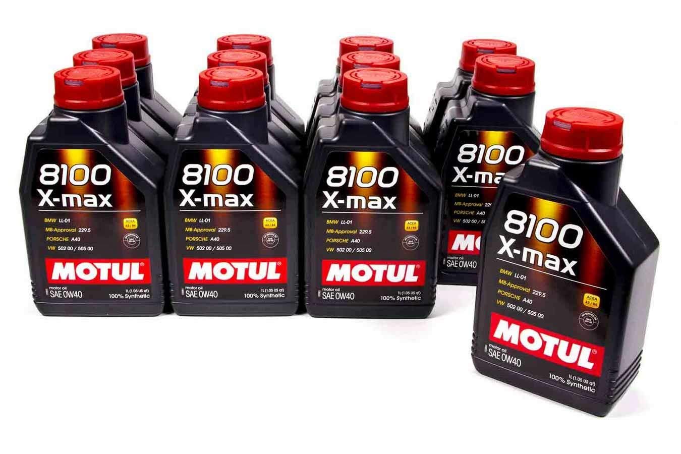 Motul 104531 8100 0w40 X-Max Oil, 12 Liter