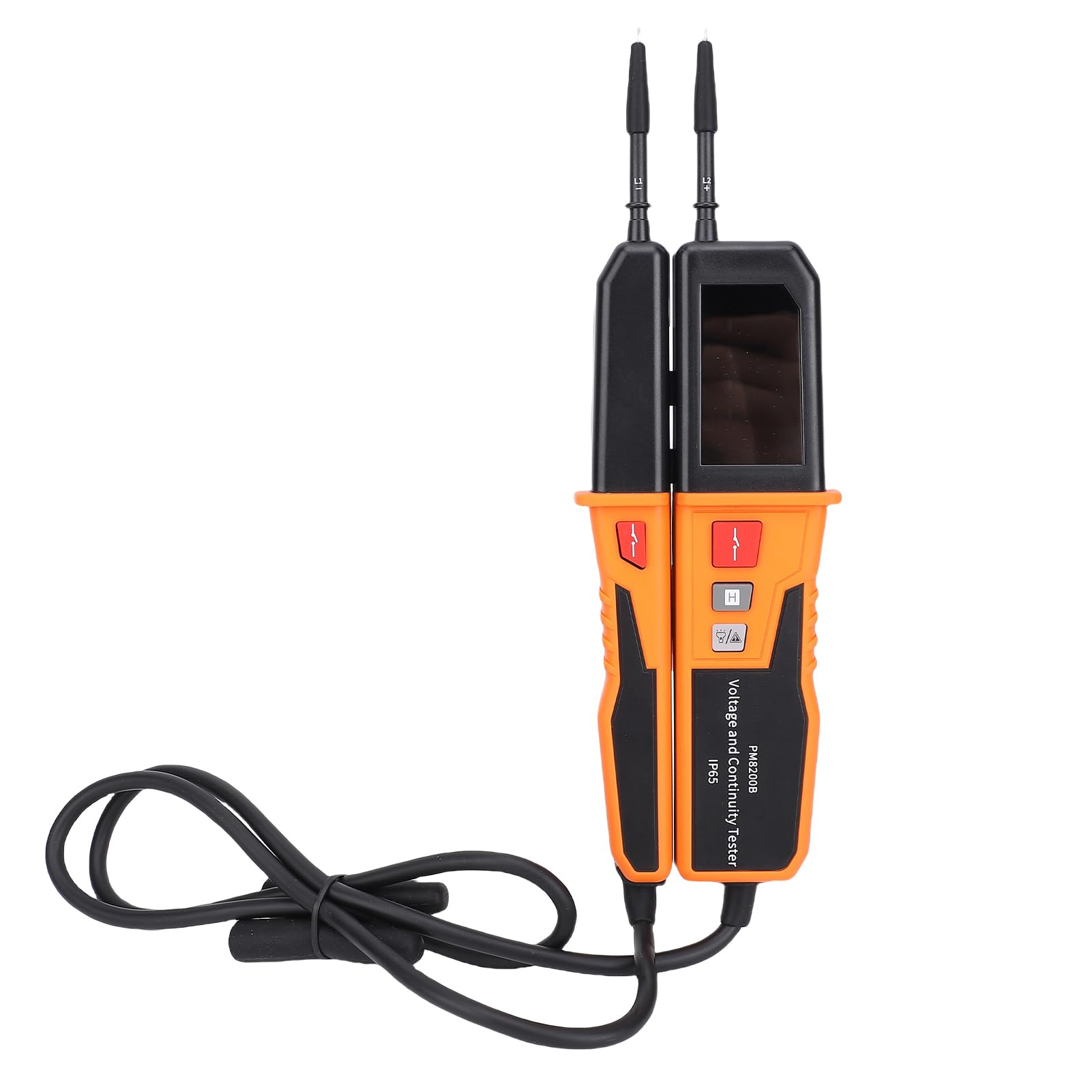 Hyuduo Tester Napięcia, Wielofunkcyjny Tester Obwodów z automatyczną zmianą Zakresu dla Elektryków, Wodoodporna Konstrukcja IP65, Wykrywanie Zerowego Przewodu AC DC Pod Napięciem, 12 V do 1000 V