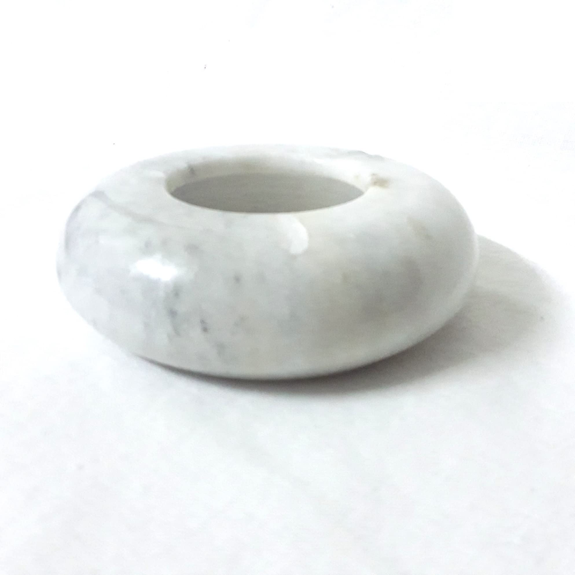 EH ST 28 White Marble Round Ash Tray Four Inches-image-8