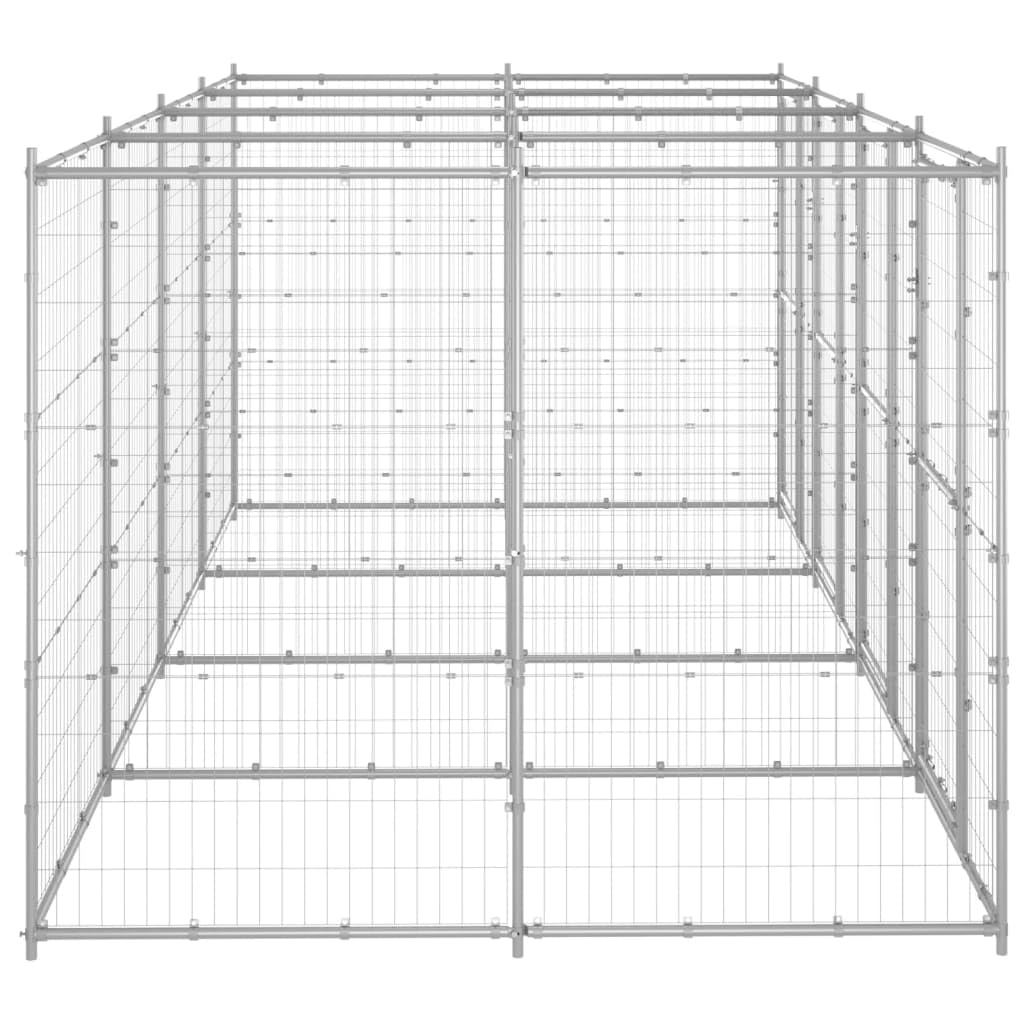 Forniture per animali domestici Cuccia per cani da esterno in acciaio zincato 9,68 m Prodotti per animali e animali domestici