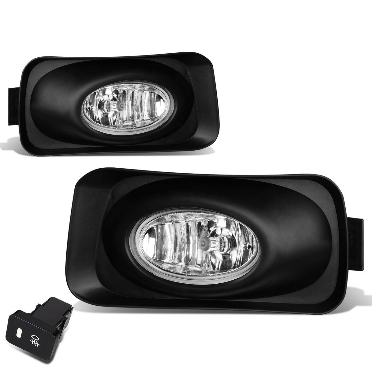 DNA MOTORING FL-ZTL-182-CH Front Bumper Fog Light Driver & Passenger Side Enhance visibility [Compatible with 04-05 Acura TSX]