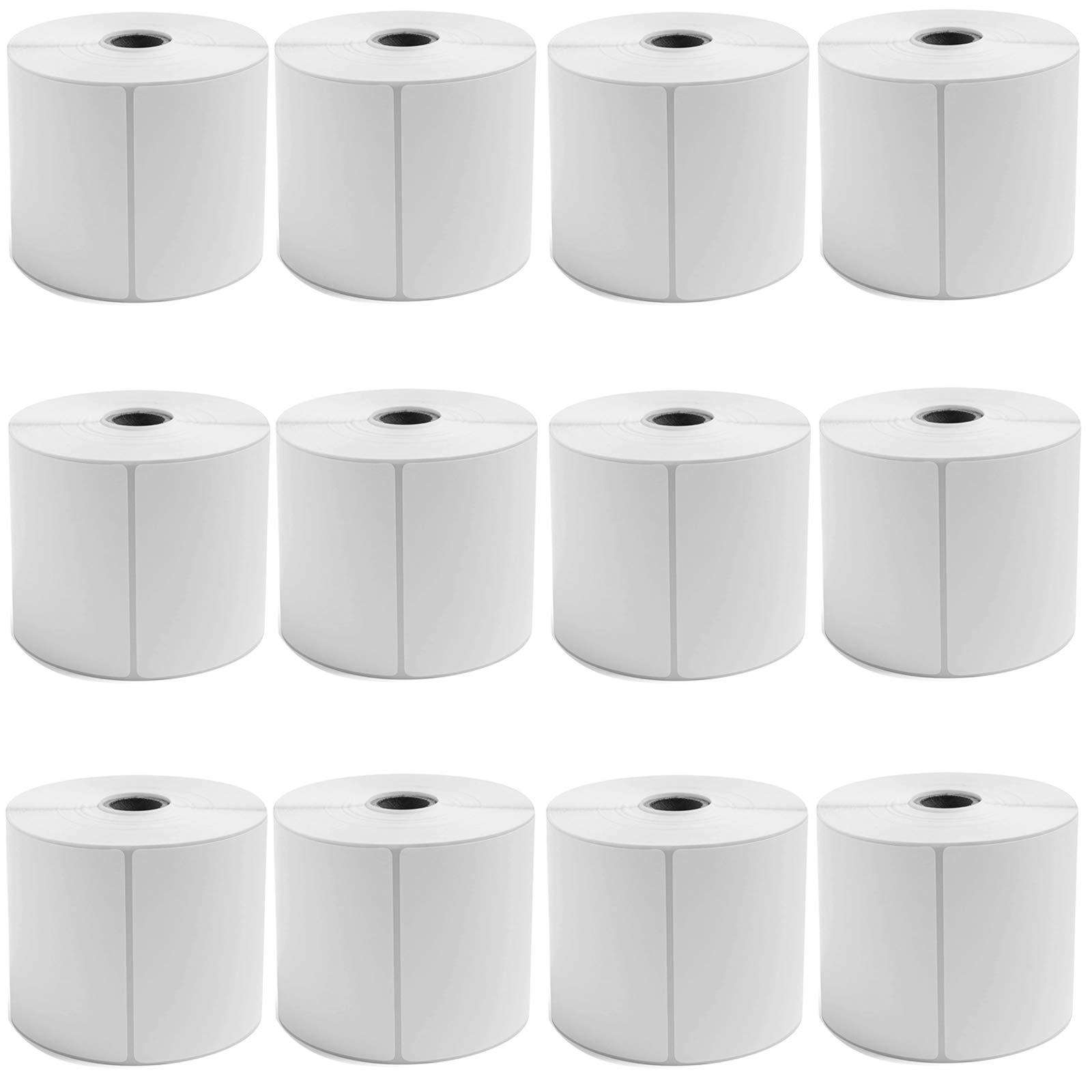 9527 Product 4x6 Direct Thermal Shipping Labels for Zebra 2844 ZP-450 ZP-500 ZP-505,Blank,450 Labels/Roll, 1" Core (12 Rolls)
