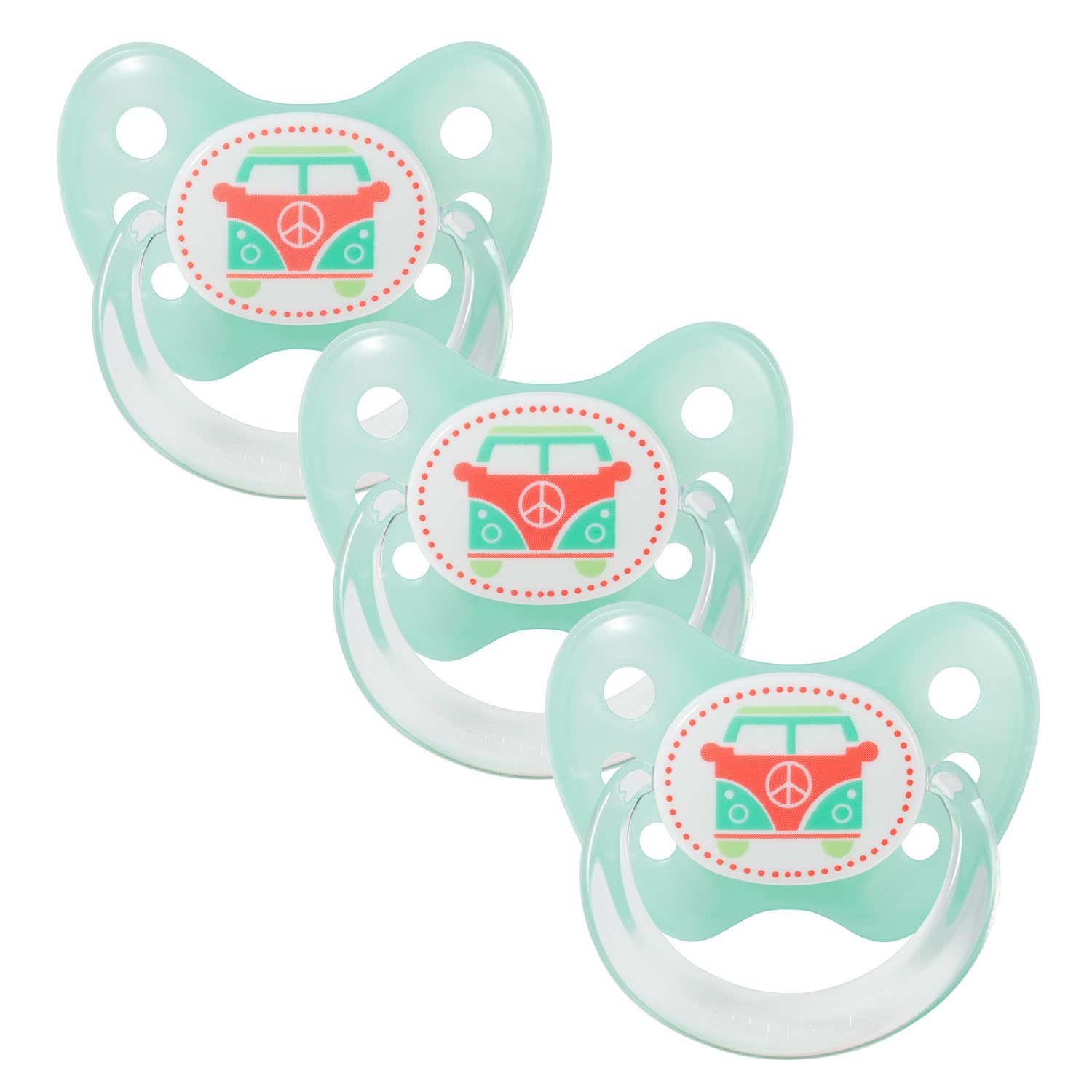 dentistar Set de 3 Chupetes Ortodónticos de Silicona – Talla 1, 0-6 meses – Chupete recien nacido previene la desalineación de los dientes – Libre de BPA – Corazón, Azul — view 51