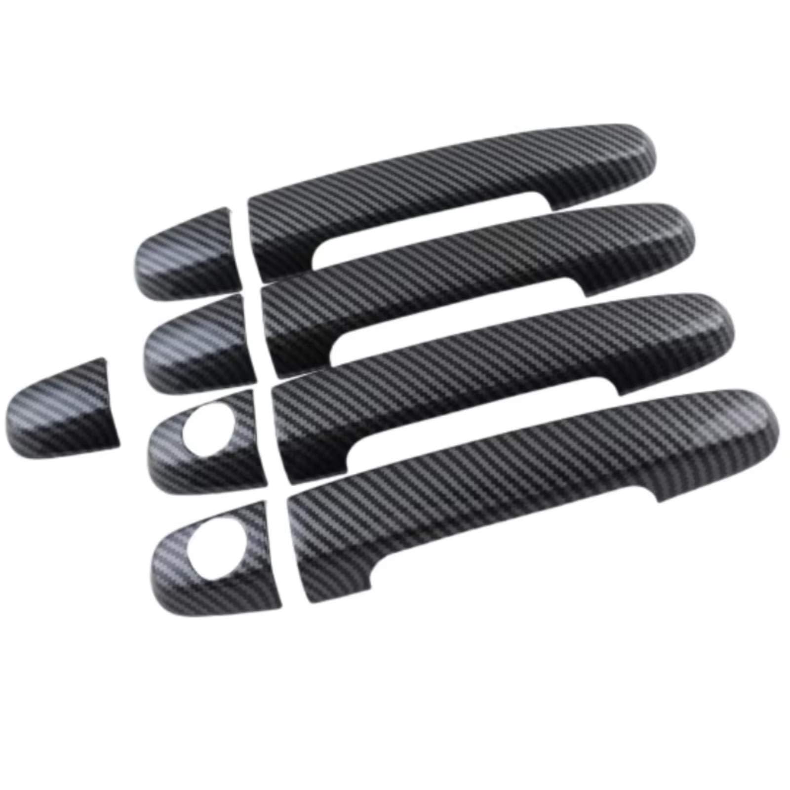 JJRFVBGT Door Handle Trim Compatible with Toyota for Ipsum 2001 2002 2003 2004 2005 2006 2007 2008 2009 ABS Trim Car Exterior Door Handle Housing(Carbon)