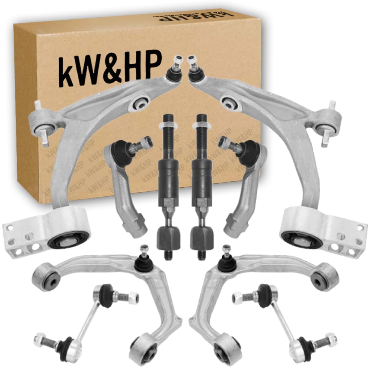 KIT 10PZ BRACCI BRACCETTI OSCILLANTI SOSPENSIONE ANTERIORE CON BIELLETTE TESTINE E TIRANTI STERZO COMPATIBILE CON ALFA ROMEO 159 E 159 SPORTWAGON