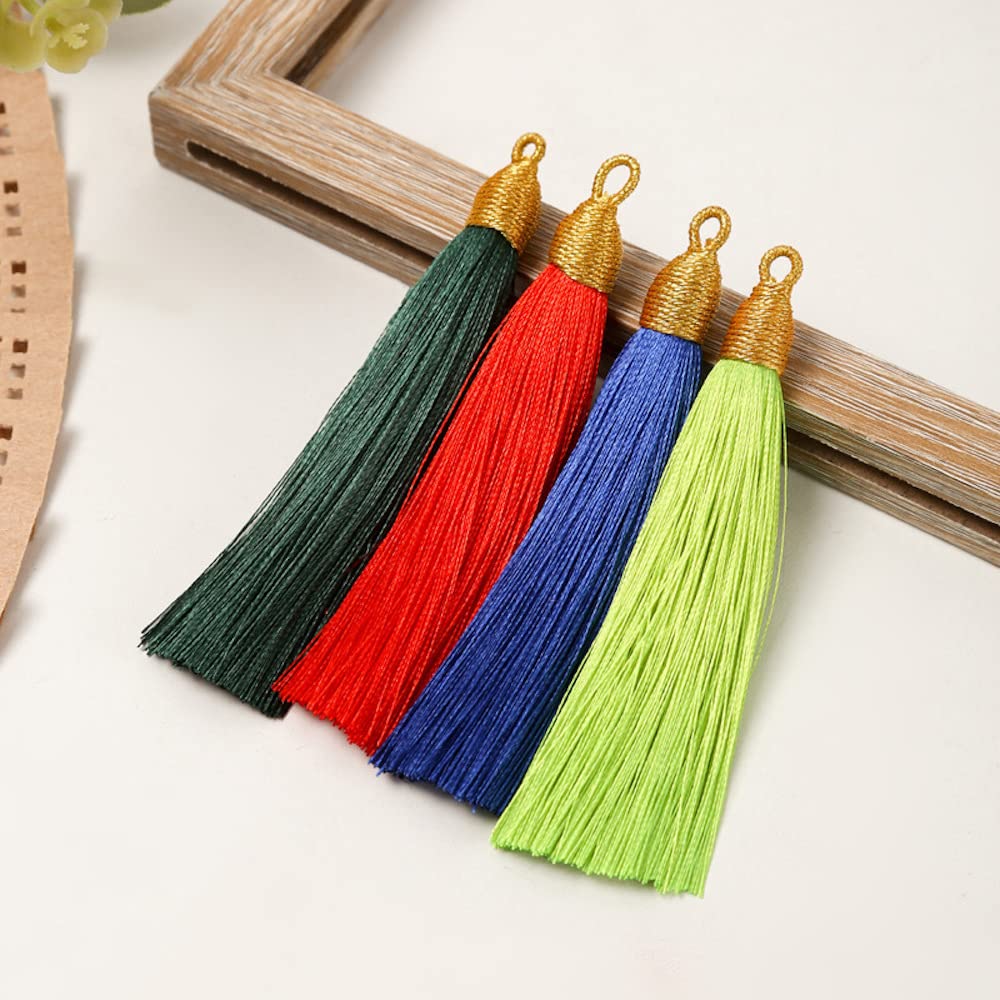 100 stuks zijdeachtige handgemaakte ambachtelijke kwastjes mini-hanger 100 stuks zijdeachtige handgemaakte ambachtelijke kwastjes mini-hanger