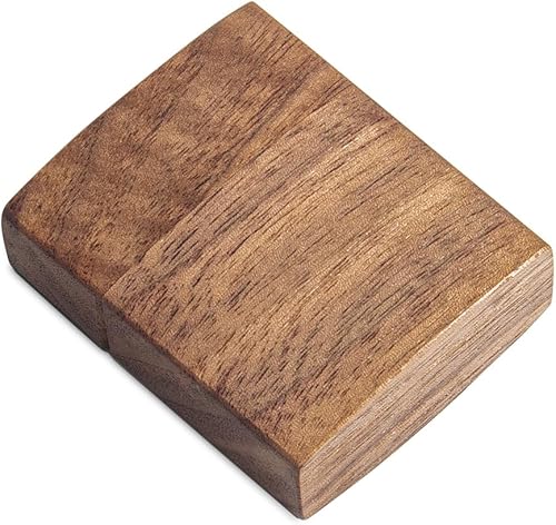 Miniatura 5 de Caja de anillo curvada delgada para propuesta - Caja de anillo de compromiso de madera - Ideas de regalo de cumpleaños de aniversario de viaje