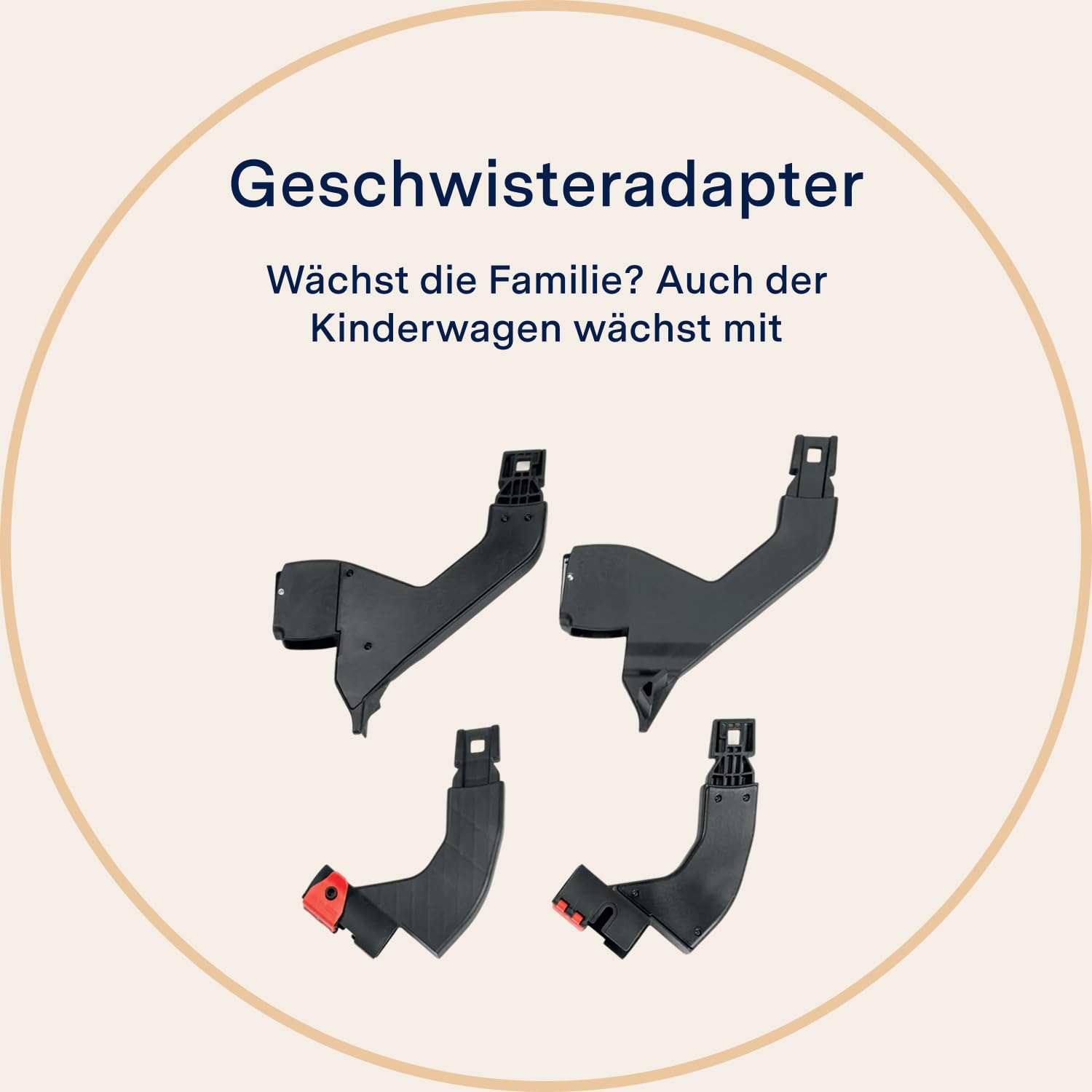 PEG Double Adapters Ypsi/Z4 - Doppeladapter für Peg Perego Ypsi und Z4 Buggys