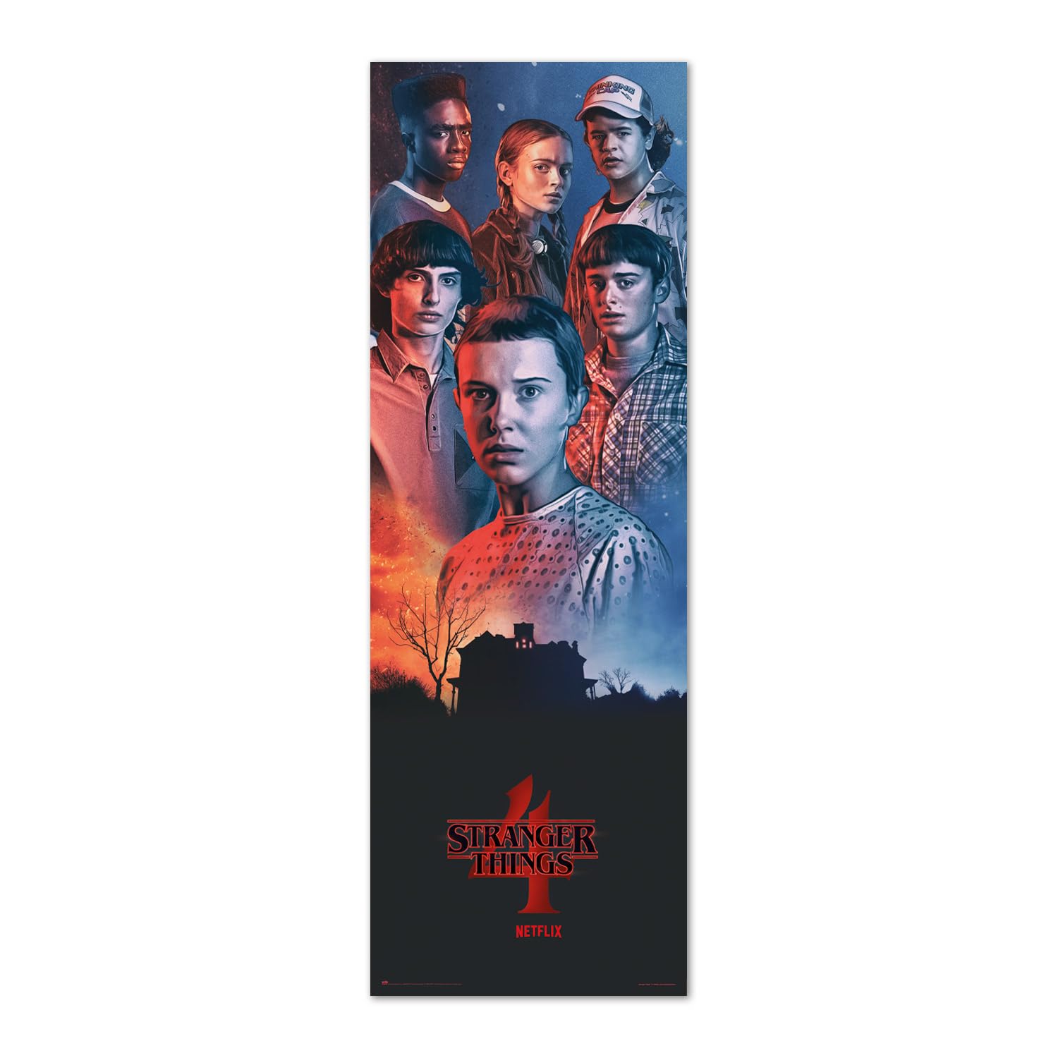 Grupo Erik Multicolour Poster Stranger Things - 20.8 X 62.2 Inches / 53 X 158 Cm - Shipped Rolled Up - Cool Posters, Art Poster, Door Posters & Prints