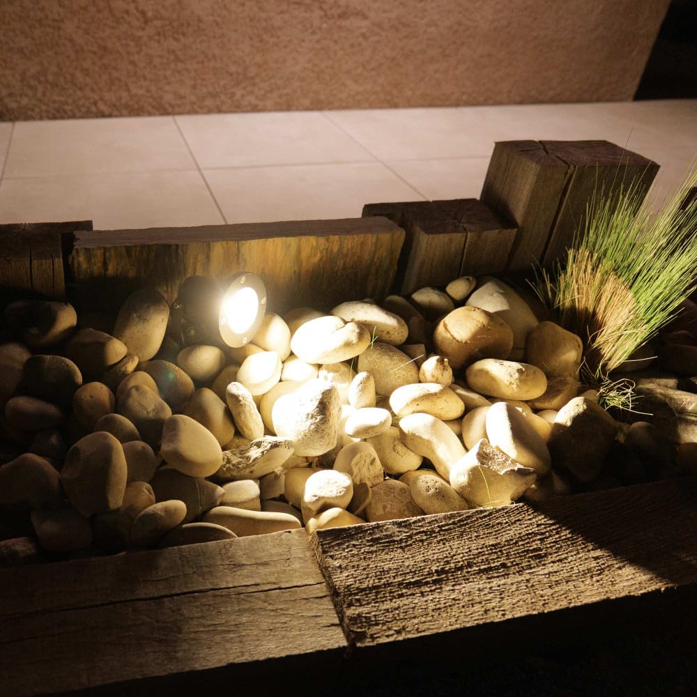 Spots extérieurs avec piquet X6 - Pour Ampoule LED GU10 - Câble 1m50 - Éclairage de Jardin à piquer - Orientable - Étanche IP65