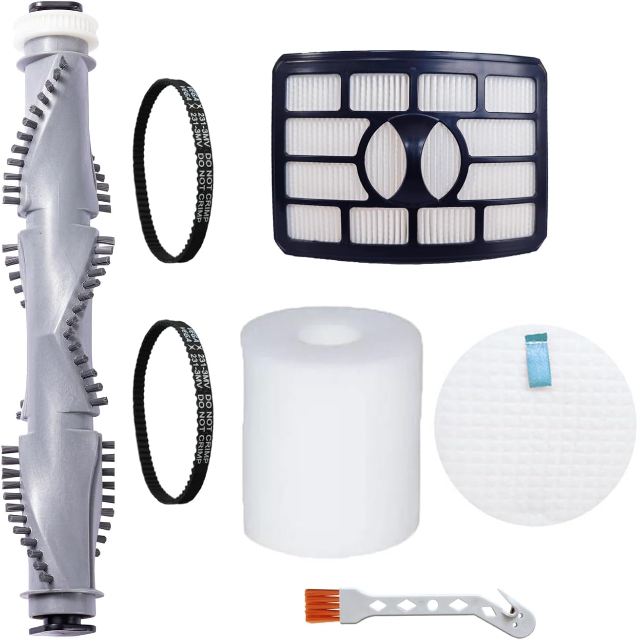 Filter Kit Brush Roller Belts Compatible with SHARK Rotator Pro Lift-Away NV500 NV501 NV502 NV503 NV505 NV510 NV520 NV550 UV560 Vacuum Cleaner Replacement Part