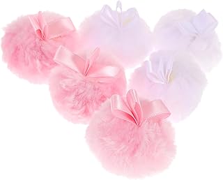 6pcs Fluffy Round Makeup Powder Puff Soft Ski...