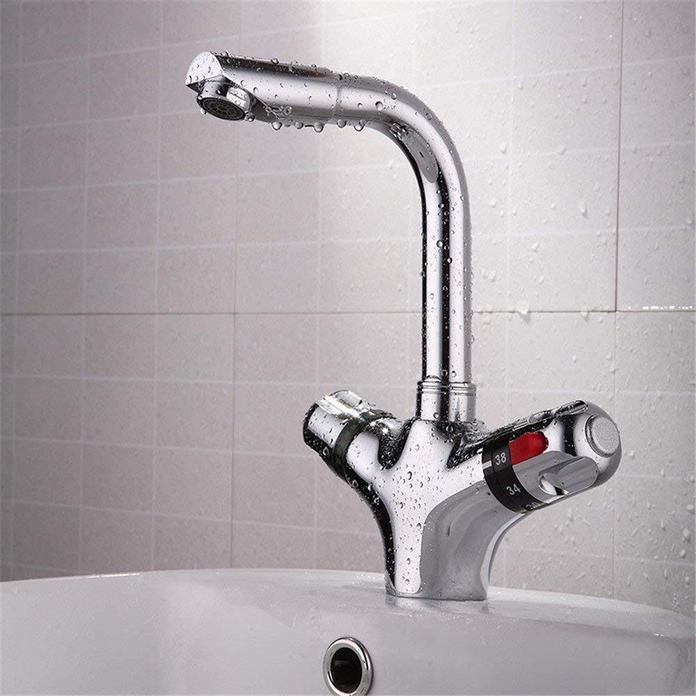Miscelatore termostatico per lavello da cucina Rubinetto monoforo Rubinetto termostatico per cucina con acqua calda e fredda