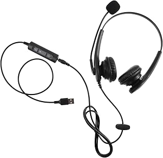 MUSISALY 1Pc Fones De Ouvido Ruído + Cancelamento + Fones De Ouvido Com Cancelamento De Ruído Fone De Ouvido USB Fones De Ouvido Com Cancelamento De Ruído Controle Com Fio Fone De Ouvido