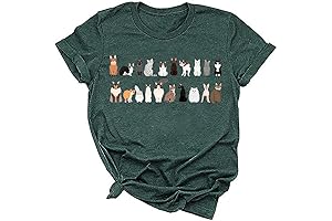 Funny Cute Sheep Shirt for Women Animal Lover Graphic Tee Short Sleeve Tops