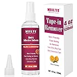 MIILYE Tape in Extension Remover Spray 4OZ/120ml, Tape in Remover Lace Wig Glue Remover Fast Removes Double Sided Hair Extensions Tape & Hair Glue Residue| Gentle on Skin| No Greasy| Easy to Clean