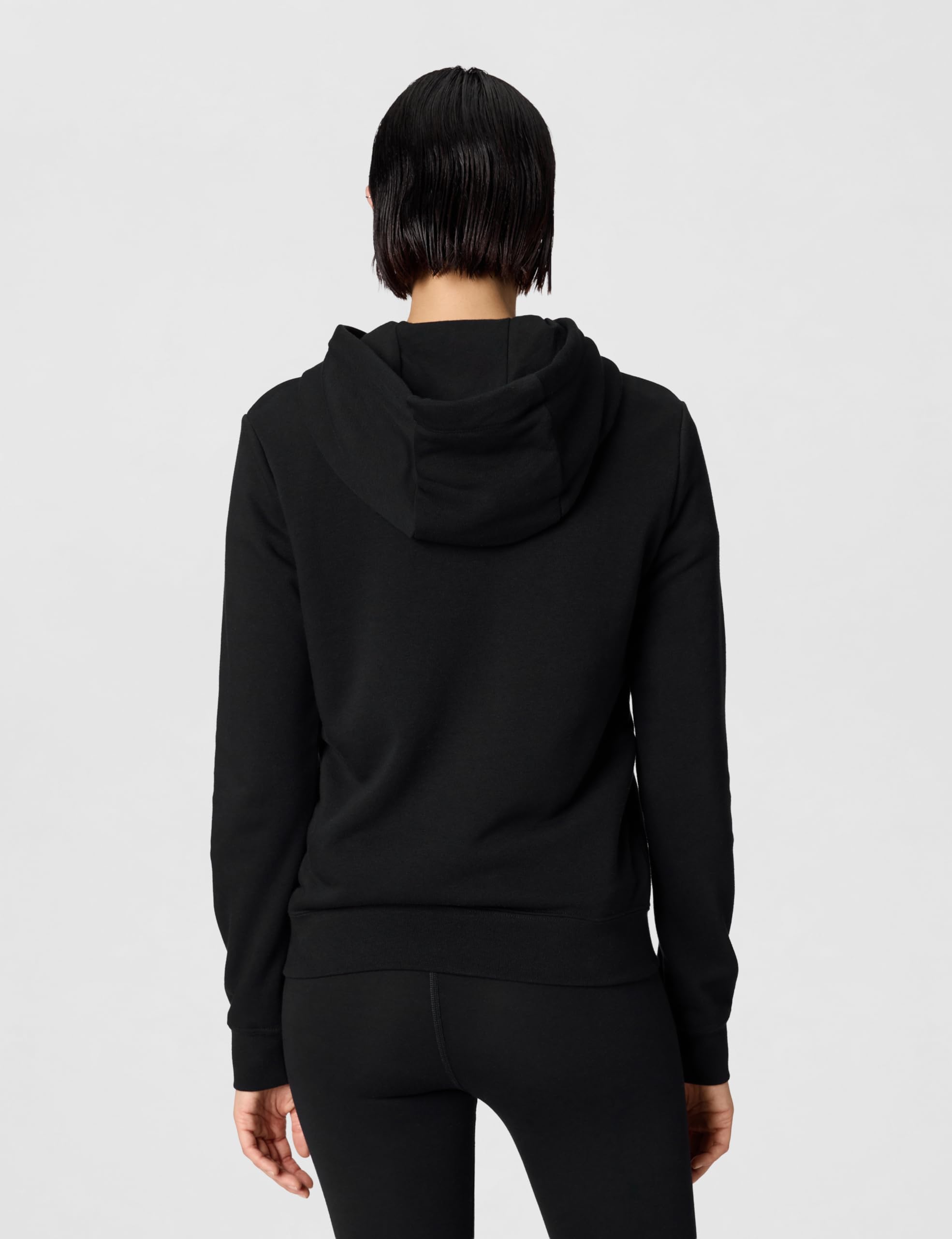 NIKE DQ5793-010 W NSW Club FLC STD PO HDY Sweatshirt Mujer Blanco Negro Tamaño XS