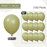 Vista 844 de PartyWoo Nude Balloons 100pcs 12 Inch Apricot Boho Fall Neutral Latex Helium Balloons for Graduation Wedding Anniversary Birthday Boy Baby Shower