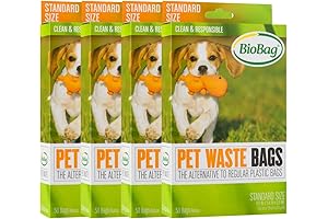 BioBag Compostable Standard Pet Waste Bags: Eco-Friendly Dog Poop Waste Bags