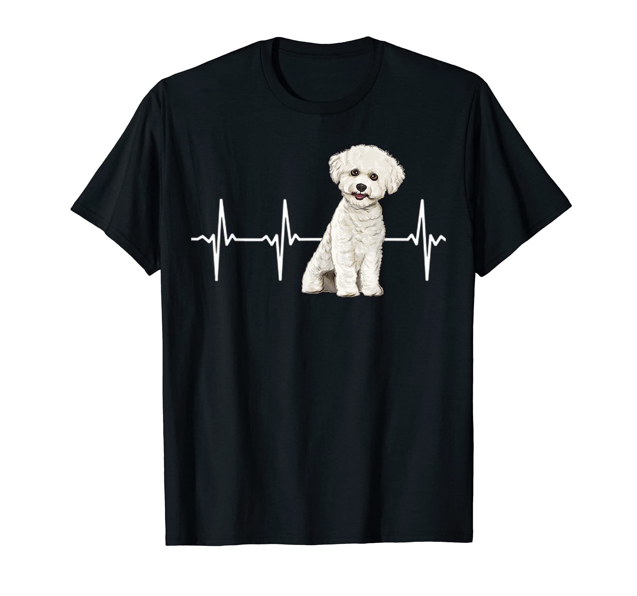 Bichons Frises Owner GiftBichons Frise Heartbeat Dog Lover T-Shirt