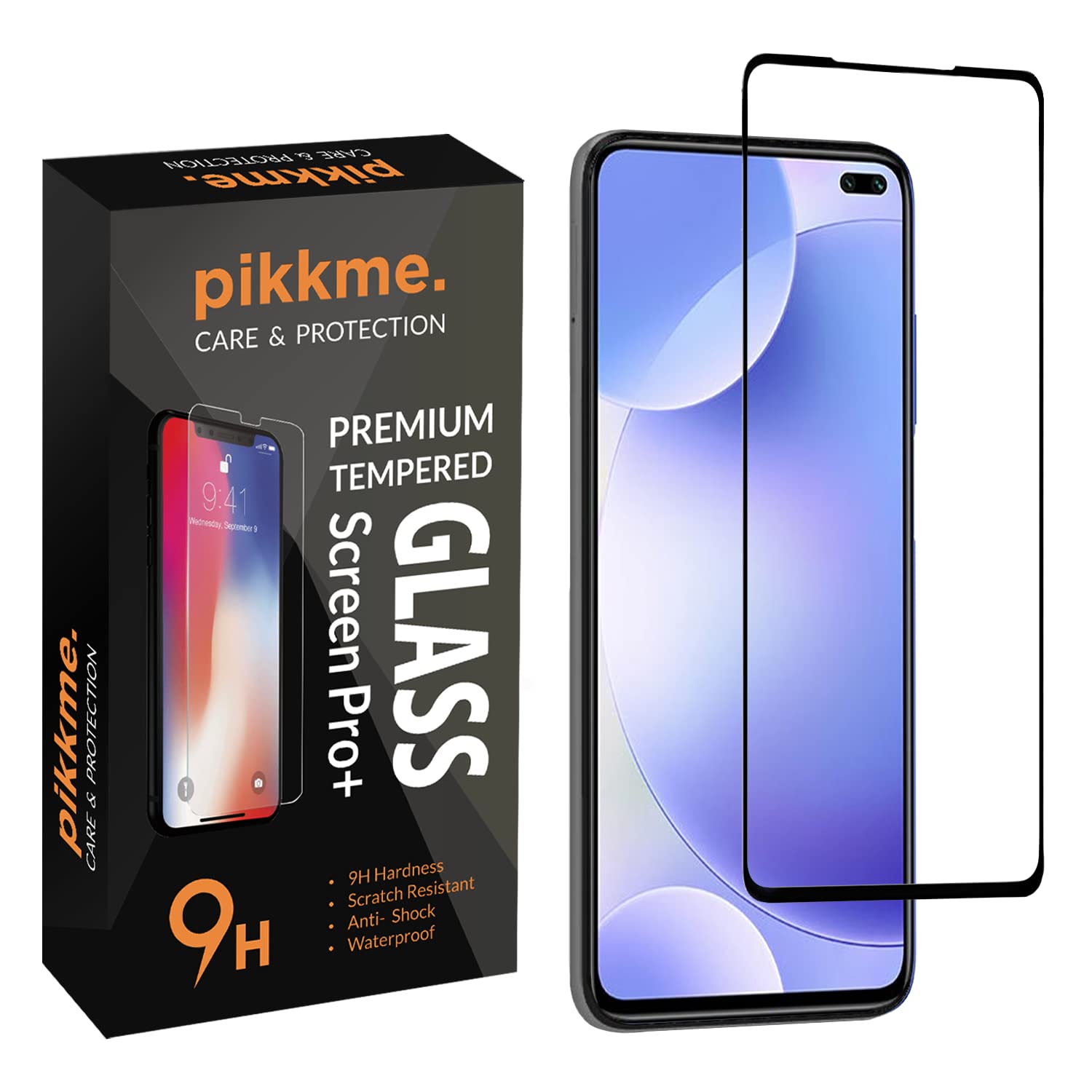 Pikkme Tempered Glass Screen Protector for Poco X2 / Poco X3 / Poco X3 Pro Edge to Edge Coverage with Easy Installation kit (B09RQ38ZMW) Amazon Price History, Amazon Price Tracker