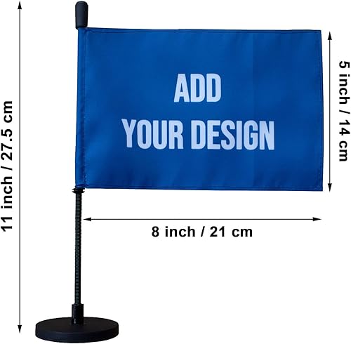 Miniatura 6 de Bandera de coche personalizada con base magnética y mástil flexible para capó de coche (5 x 8 pulgadas/5.5x8.3 in)